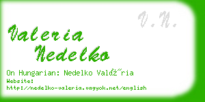 valeria nedelko business card